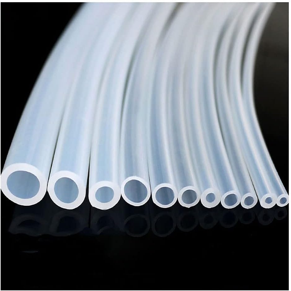 1PCS Transparent Silicone Rubber Hose ID 0.5-12mm O.D Clear Flexible Plumbing Hoses, 1M(Id 5mm X 10mm Od)