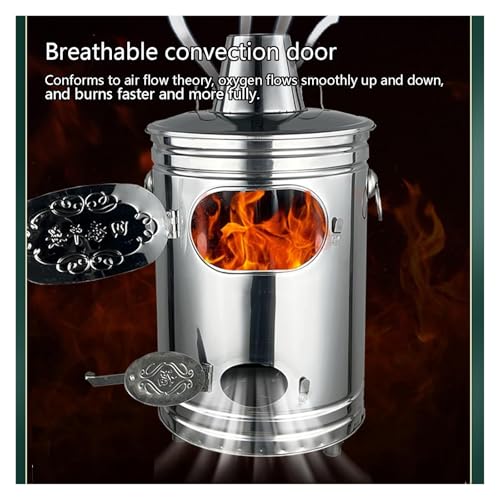 Outdoor Smokeless Burn Barrel for Efficient Trash Incineration - Ideal for Yard, Park & Garden Waste Disposal