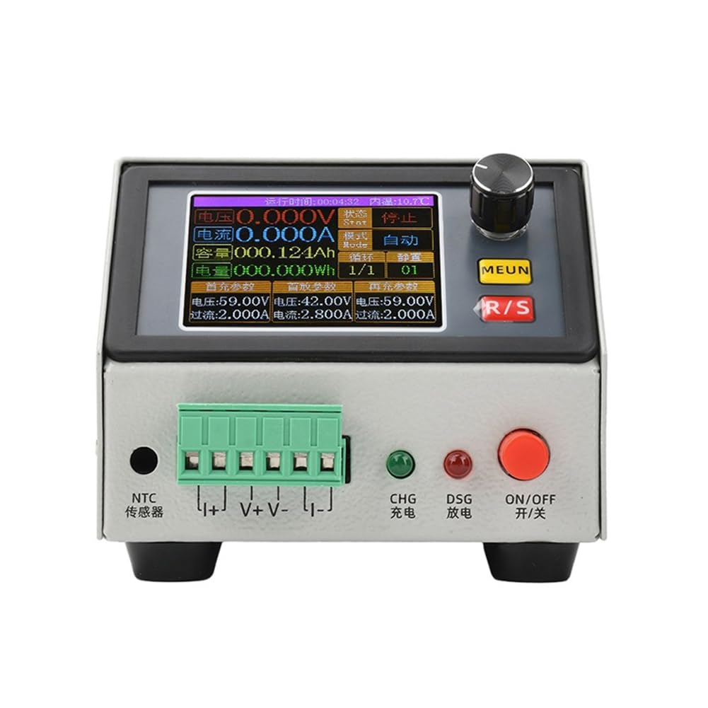 DC CNC - Comprobador de carga electrónico (150 W, 12 V/1 A, 10 A, 20 A, 2,4 colores, indicador de capacidad de batería de litio)