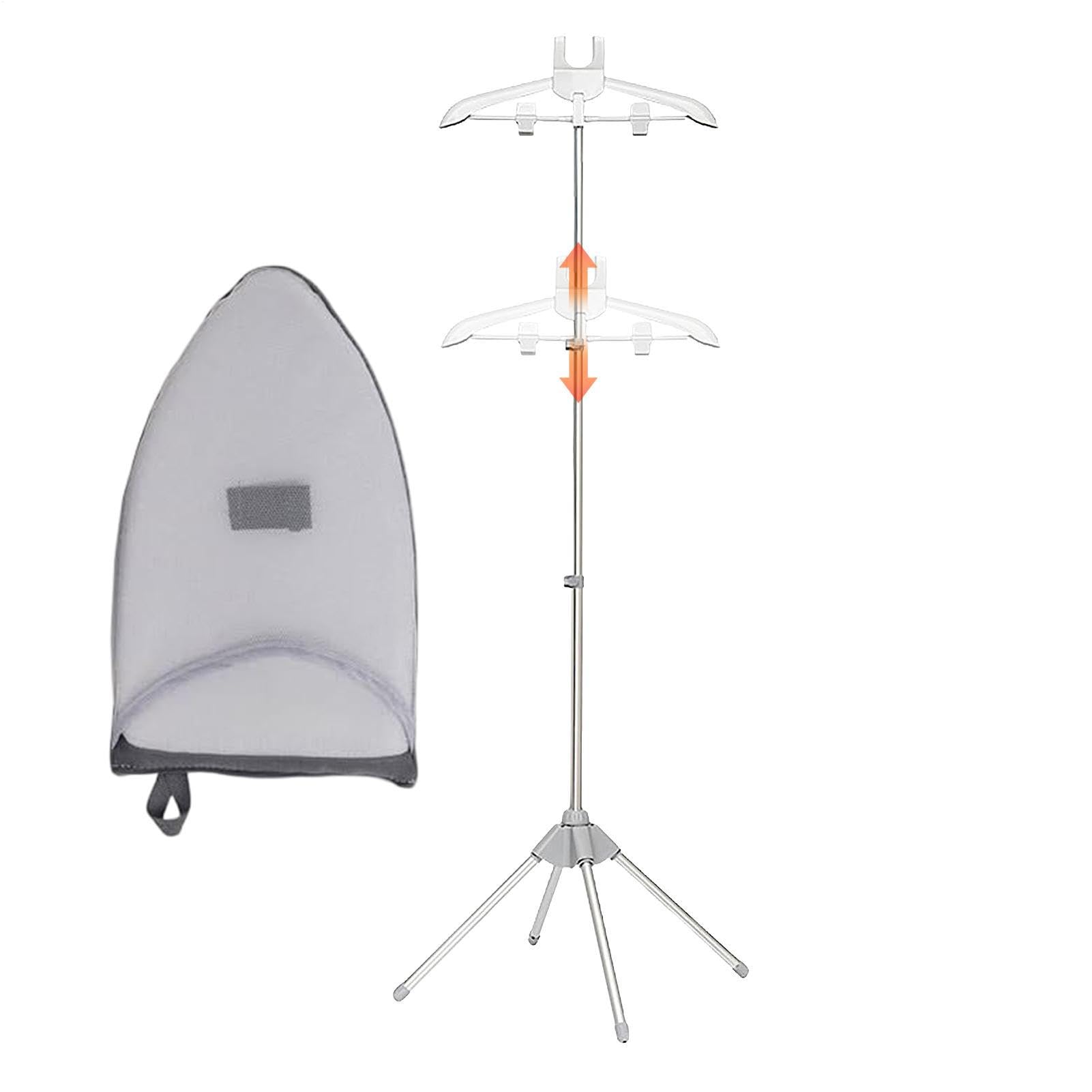 Appendiabiti Vapore - Grucce Per Ferro Da Stiro Vapore | Stendibiancheria pieghevole | Supporto Da Stiro Verticale Telescopico Fornito Con Guanti Da Stîro | Indumento Steamer Rack Per Ferro Vapõre