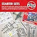Airfix Model Airplane Kit Model - A55014 Starter Set - Messerschmitt Bf109F-4, Plastic Plane Model Kits for Adults & Kids, Skill Level 1, 1:72 Scale WW2 Military Aircraft Models - Aeroplane Models
