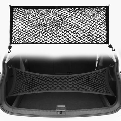 Image of Car Cargo Net for BYD Seal 2023 2024 2025, Adjustable Highly Elastic Trunk Net Storage Luggage Protection Nets Securing Accessories,90cm*30cm