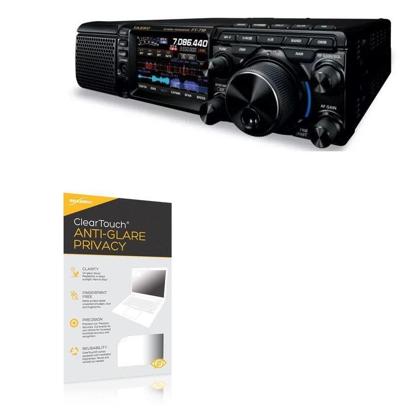 BoxWave Screen Protector Compatible With Yaesu FT-710 - ClearTouch Anti-Glare Privacy (2-Pack), Privacy Screen Protector Flexible Film Anti-Glare