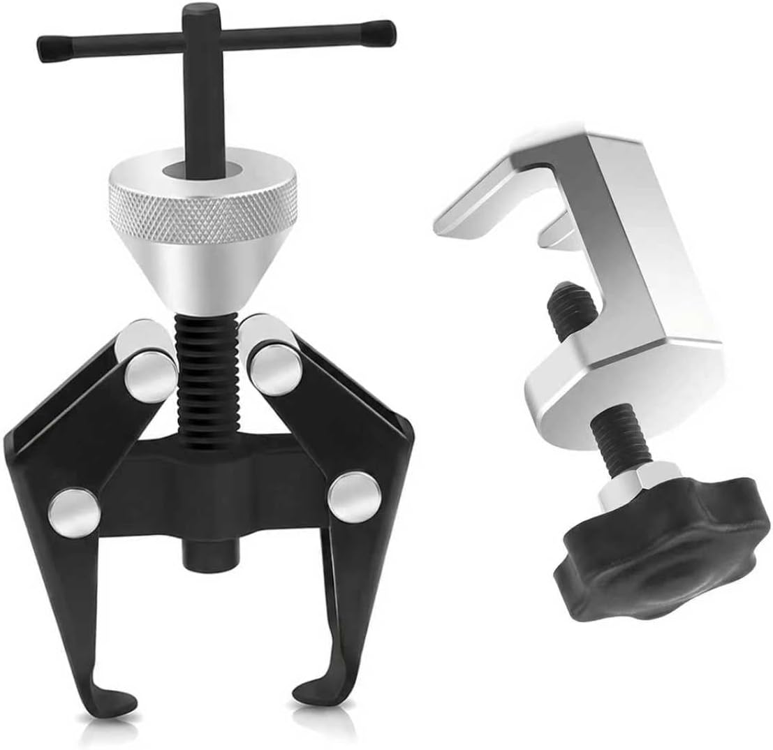 2Pcs Windshield Wiper Arm Puller Set, Rust-Resistant Wiper Arm Removal Tool Kit, Professional Automotive Remover for Car Truck SUV Windshield Repair Wiper Repair(Black & Silver)