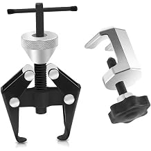 2Pcs Windshield Wiper Arm Puller Set, Rust-Resistant Wiper Arm Removal Tool Kit, Professional Automotive Remover for Car Truck SUV Windshield Repair Wiper RepairBlack & Silver
