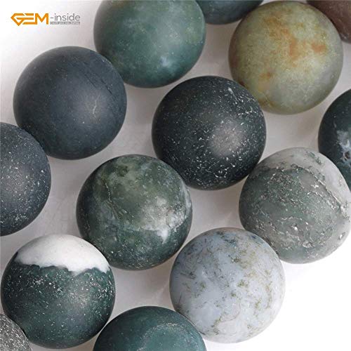 SHGbeads 12mm Frost Matte Multicolor India Agate Semi Precious Gemstone Round Loose Beads for Jewellery Making DIY Handmade Craft Supplies 15" - Image 2