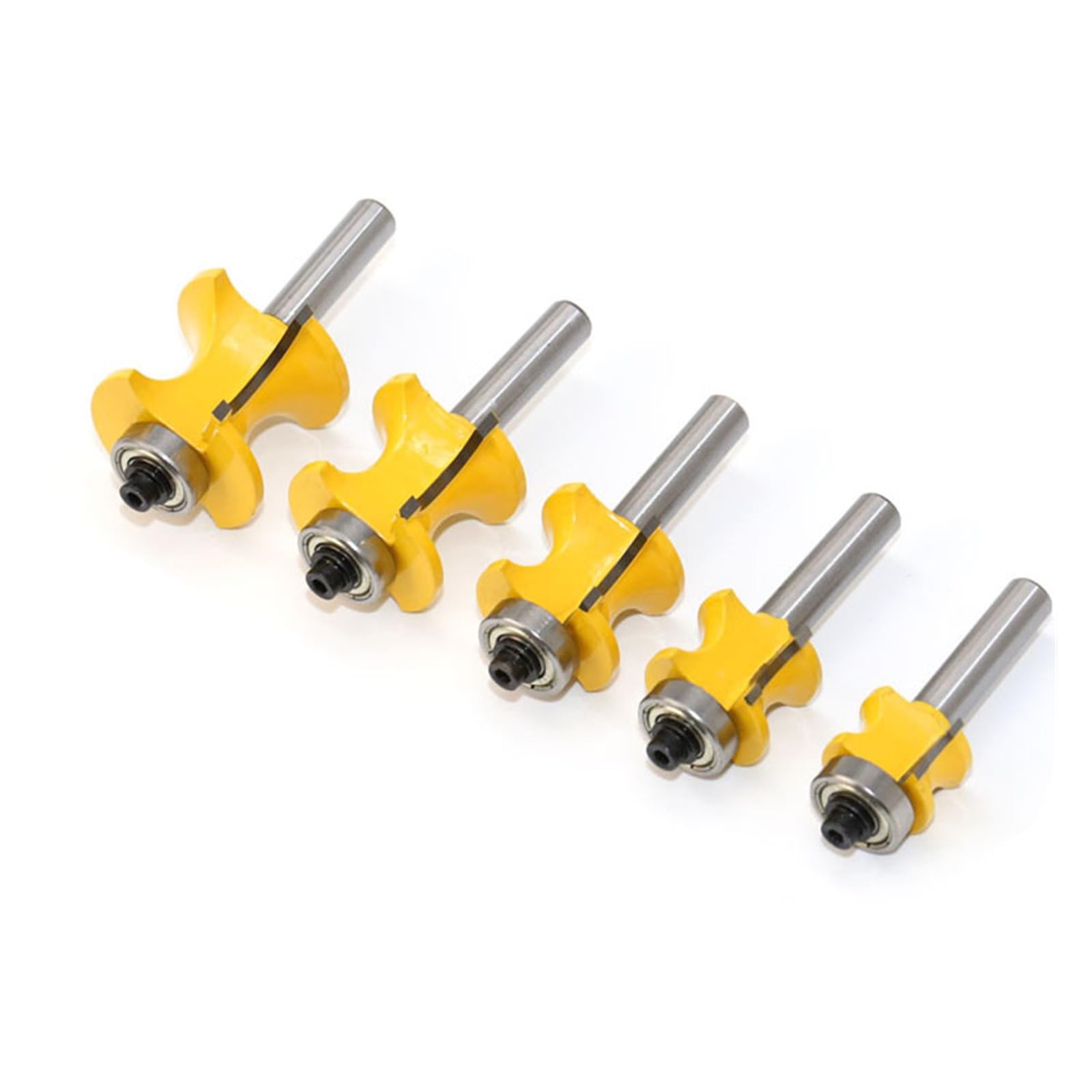 5 sztuk 8mm z końcówką trzpieniową Bullnose frez do drewna Bit węglika wolframu Box Router Bit frez do drewna