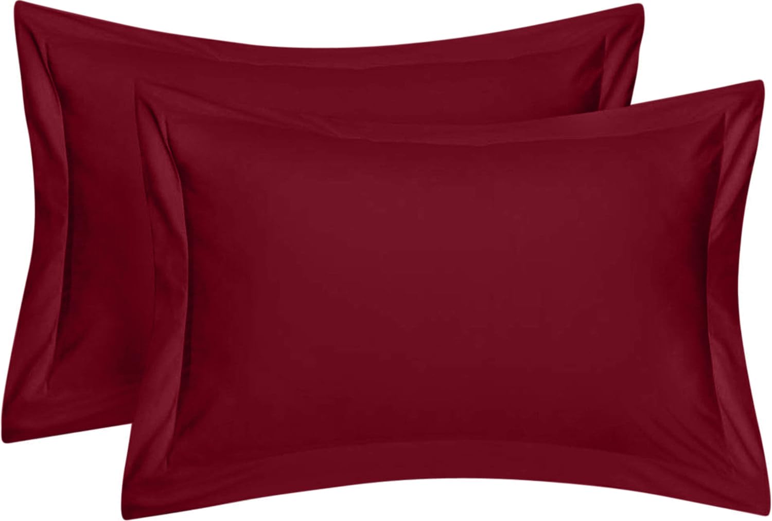 Comfort Beddings Heavy Quality 600 Thread Count 100% Egyptian Cotton Oxford Pillow Cases Pack Of 2