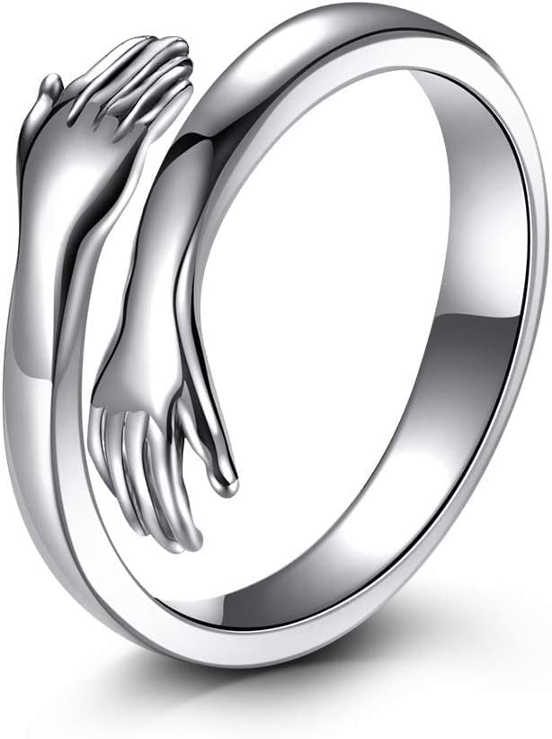 The India Style Gift for Wife, Girlfriend - Hug Hand Ring