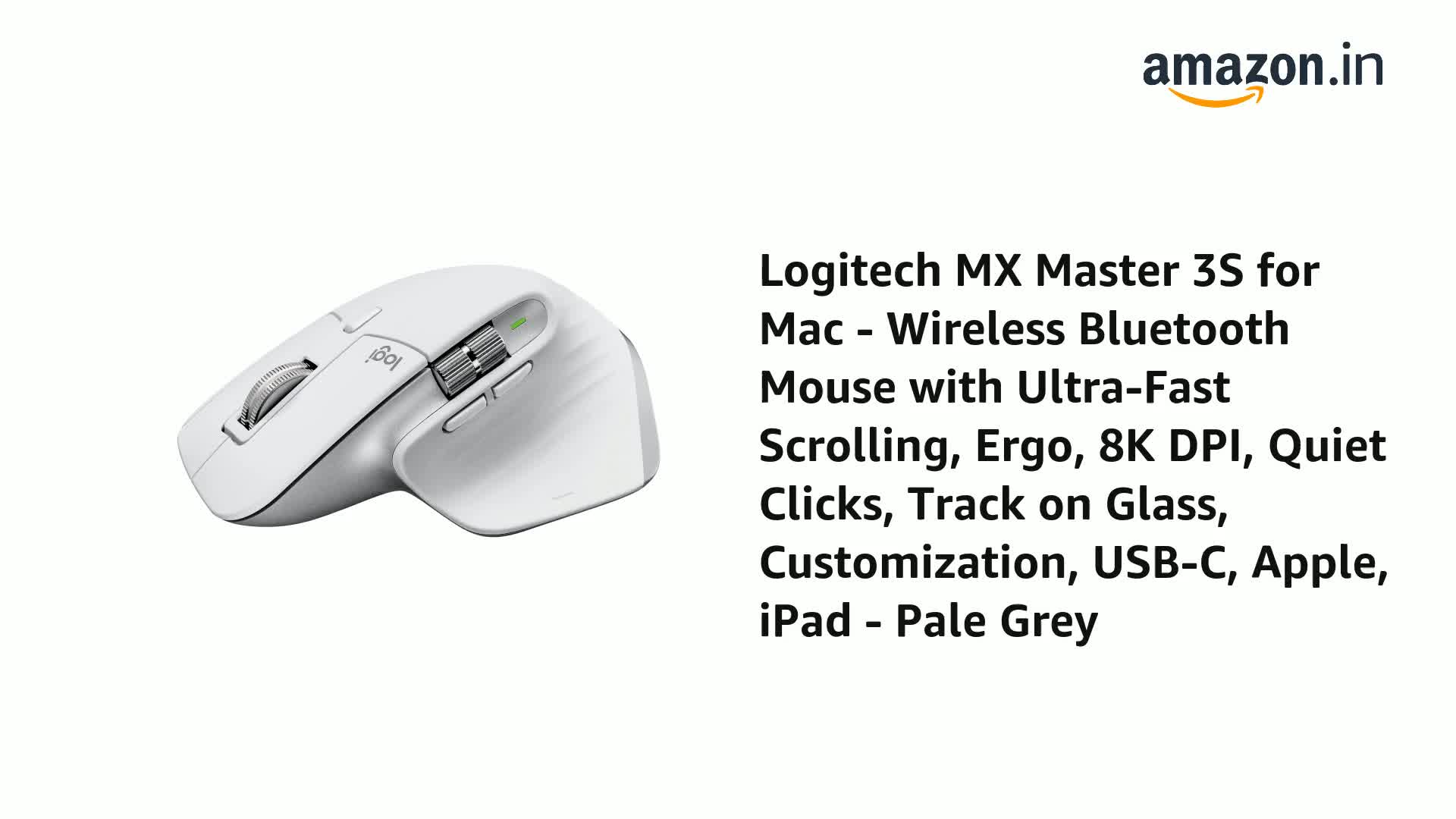 Amazon.in: Buy Logitech MX Master 3S for Mac with Free Adobe