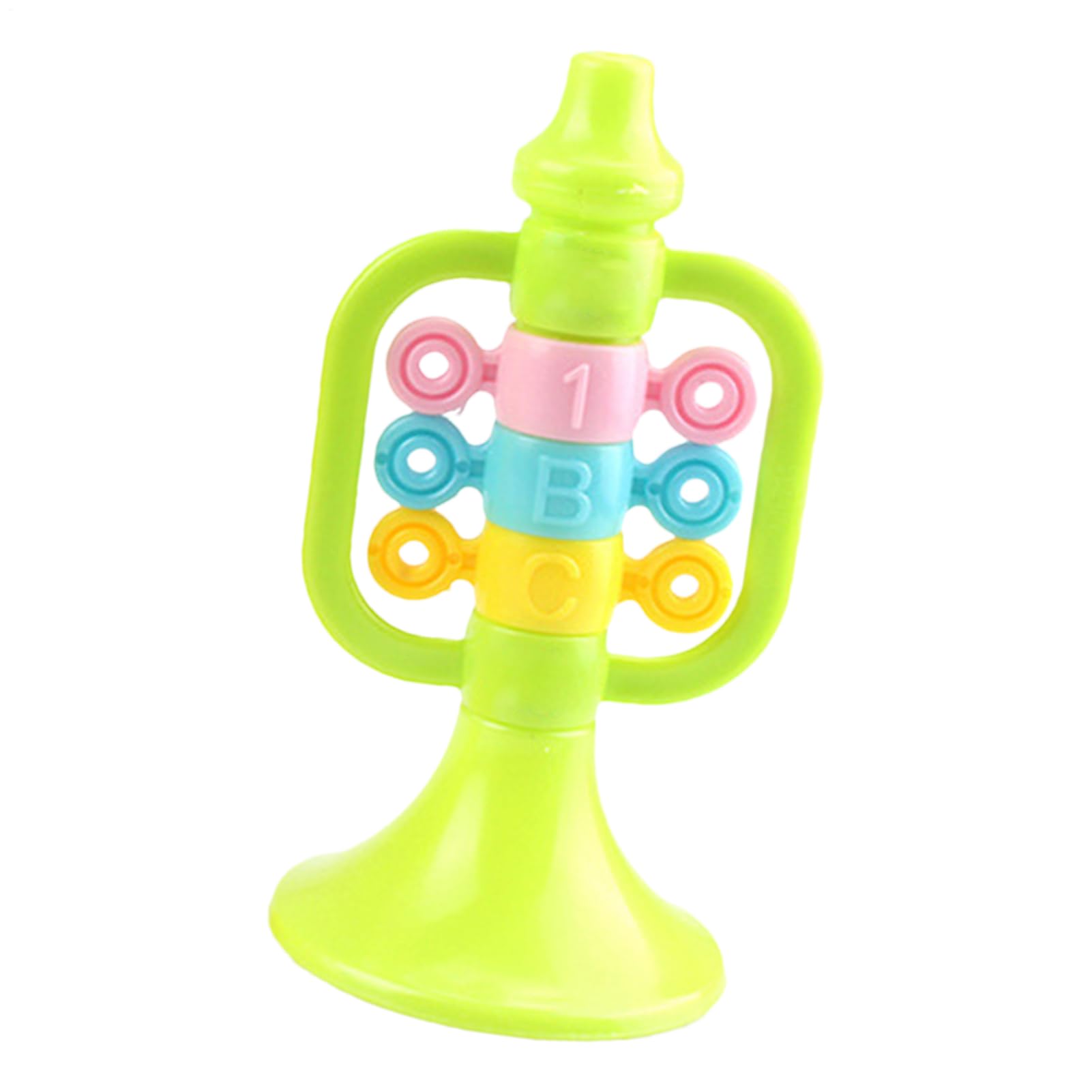 Trumpet Horn for Kids, Cartoon Air Horn Instrument, ABS Puzzle Enlightenment Trumpet Music Toys for School, Dancing, Home, Karaoke, and Party Performance, 2.76x5.51 Inches
