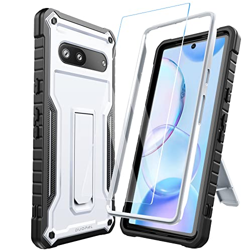 Image of for Google Pixel 7 Case, Military Grade Protection Shockproof Case with Tempered Glass HD Screen Protector and Kickstand Compatible with Google 7 Phone 6.5 Inch (White)