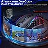 Redragon Wireless Gaming Mouse, MMO Gaming Mouse UP 16,000 DPI, 16 Macro Programmable Buttons, RGB Rechargeable with 12 Side Buttons, 70Hrs for PC Laptop MOBA FPS, M901P-KS