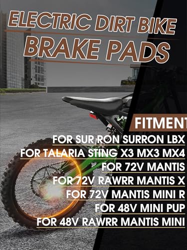 Image of 2 Pcs Electric Dirt Bike Brake Pads Front /Rear for Surron LBX Talaria X3 XXX Talaria Sting MX3 /R MX4 eRide Pro SS 2.0 S 72V Sur Ron Rawrr Mantis X Mini R /R17 48V Mantis Mini Pup