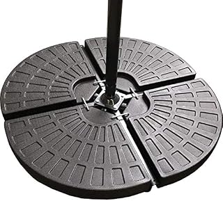 Classic Garden Shop® SET OF FOUR WEIGHTS - PARASOL BASE STAND WEIGHTS FOR BANANA HANGING AND CANTILEVER UMBRELLA PARASOLS - FAN SHAPED SET OF FOUR 66kgs WHEN FILLED.