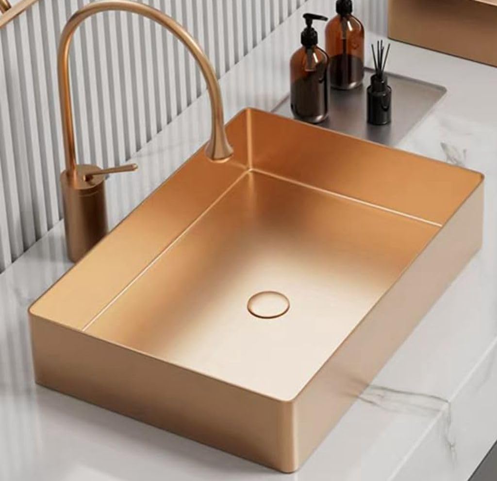 Amazon | 【排水セット付き】 洗面ボウル 陶器 豪華 手洗器