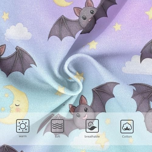 Cute Bats Girls' Underwear, Toddler Briefs, Girls' Cotton Brief Underwear, 2–8 Years3