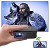 Mini Wireless WiFi DLP Projector with 3D Cinema, Portable HD Outdoor Movie Projector Support 1080P Airplay Mirroring…