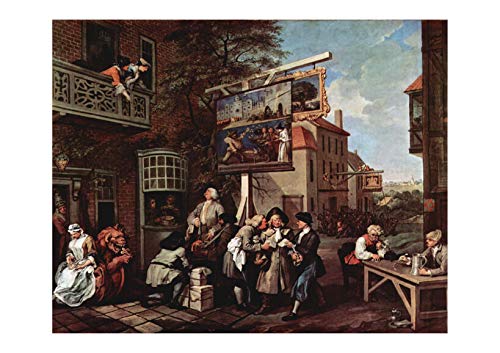 Cuadro The Pub de William Hogarth giclée para salón