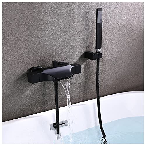 Robinet cascade baignoire à grand débit et ensemble de douche blanche