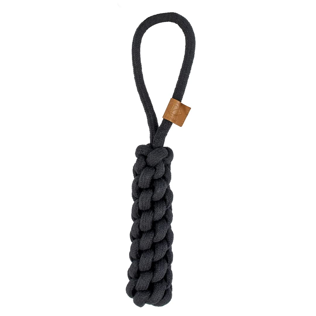 D&D Home, Kurt Braided Cone S - 36 cm x 10 mm, Black, Dog