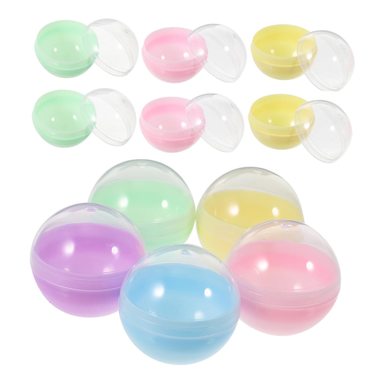 ULDIGI Kids Vending Machine Capsules 100pcs Fillable Balls for Gumball Machines Mini Claw Machine Prize Containers