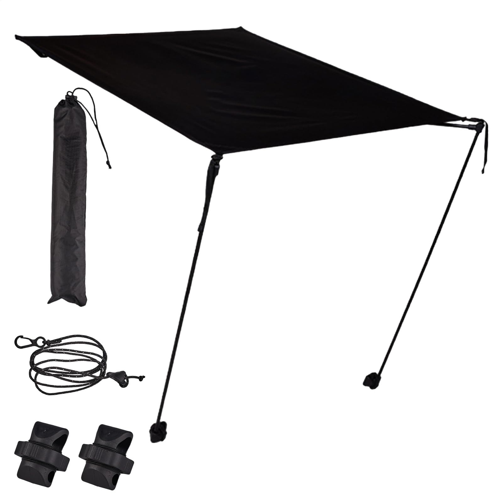 Folding Chair Canopy - Beach Chair Canopy Shade | Heavy Duty Portable Sunshade Shelter Umbrella for Lounge Adults Travel Fishing Patio Tailgates Garden Outdoors Hiking Beach