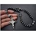 Ytbeauti Black Nature Agate Anglican Prayer Beads 33 Hand Rosary Cross
