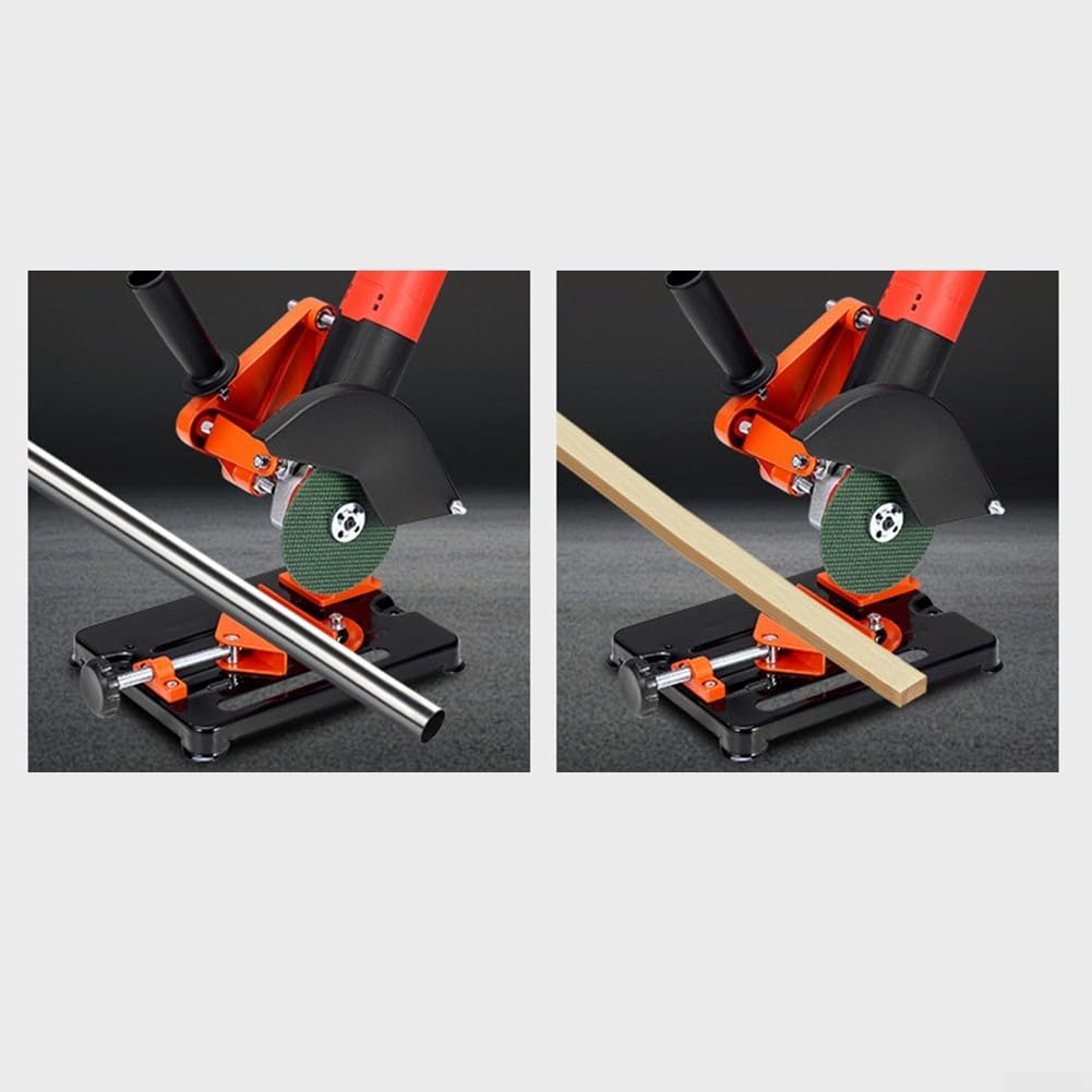 Supporto universale per smerigliatrice angolare con tenditore regolabile e protezione dalle scintille per macchine da taglio da 100-125 mm
