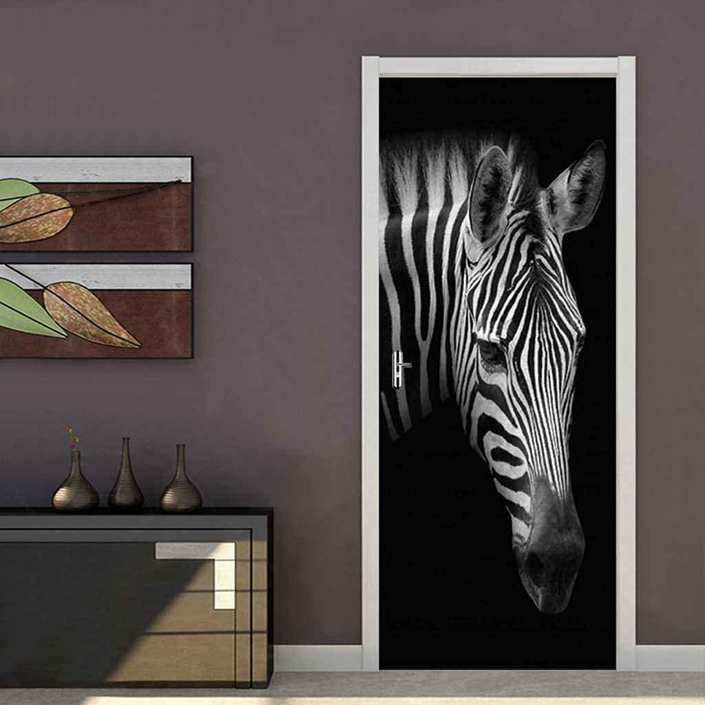 Türaufkleber Selbstklebend – 3D Elefant Motiv „Wüste“, Vinyl-Folie 90x200 Cm, Wasserdicht & Abziehbar