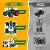 8-Wheels Tractor Toys with Trailer, Animal Farm Toy Toddler Playset with Fence,Farmer,Tree,Cow, Farm Animals Toy Truck Vehicle Set for Kids 3-12 Years Old Boys Girls Birthday Gift
