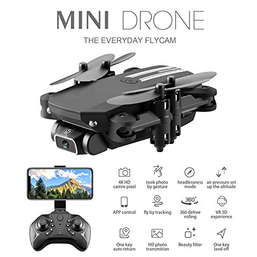 yeacher Drone dobrável com câmera para adultos WiFi FPV Drone com câmera grande angular 4K HD de 120