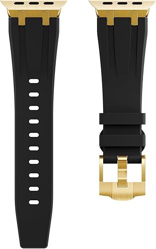 Miniatura 5 de VeveXiao Correa resistente de diseñador de lujo compatible con Apple Watch UltraUltra2, correa de repuesto impermeable para iWatch Series 9, 8, 7,