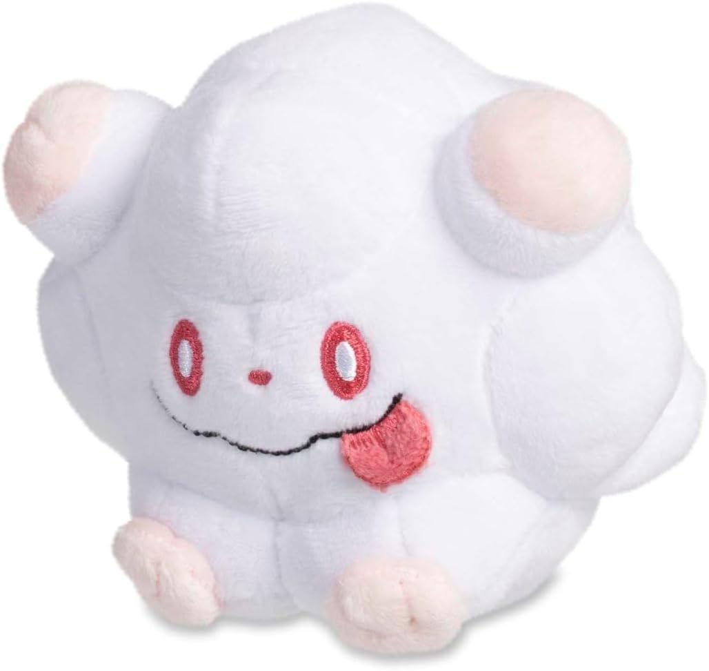 Pokémon Center: Swirlix Sitting Cuties Plush, 4 Inch