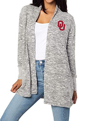 chicka-d Women's Cozy Fleece Cardigan Heather Grey