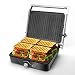 Produktbild Aigostar SAM- XL kontaktgrill, Panini Grill, Sandwichmaker, 2000W Antihaftbeschichtete Grillplatten | Fettarmes Grillen, Panini,Toasts,Steak,Gemüse. Edelstahl, 30 cm x 20 cm