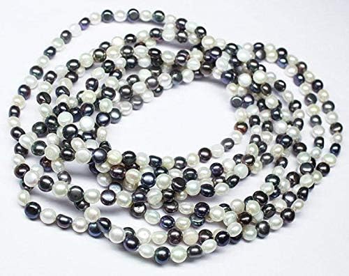 1 Strand Pearl rondelle Smooth 96'' Long Strand Gemstone Beads, Jewelry Supplies for Jewelry Making, Bulk Beads, for Meditation Jewellery Gemstone Size 6mm