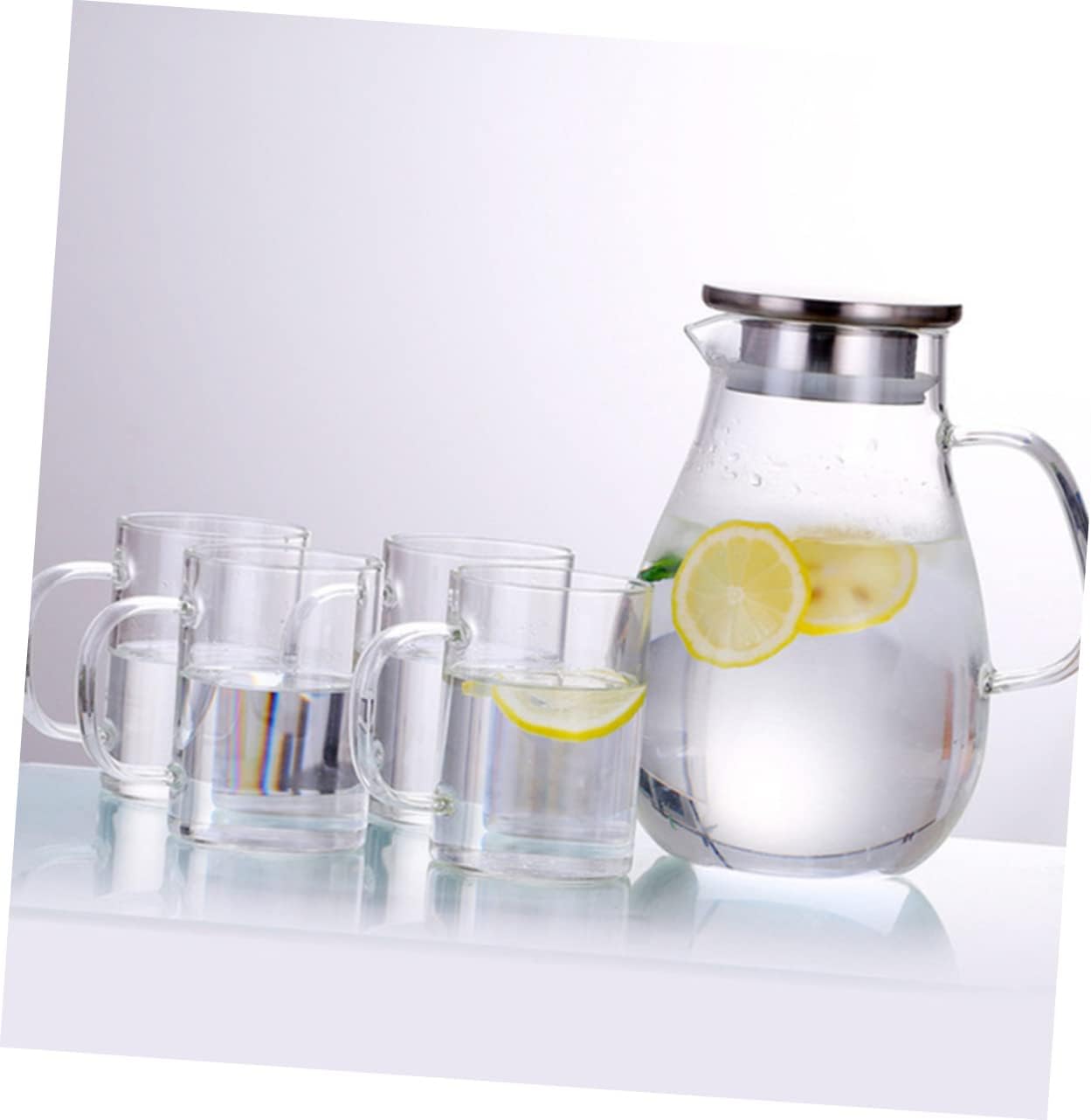 Large Glass Cold Kettle Multipurpose Storage Kettle for Juice Water Bottle