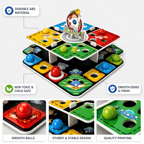 Image of Goyal's Super Chess Ludo Battle 3D Aeroplane Chess | Space Theme Strategy Board Game for Kids & Family | Multi-Layered Flying Chess Game | Floor Puzzle & Brain Development Toy