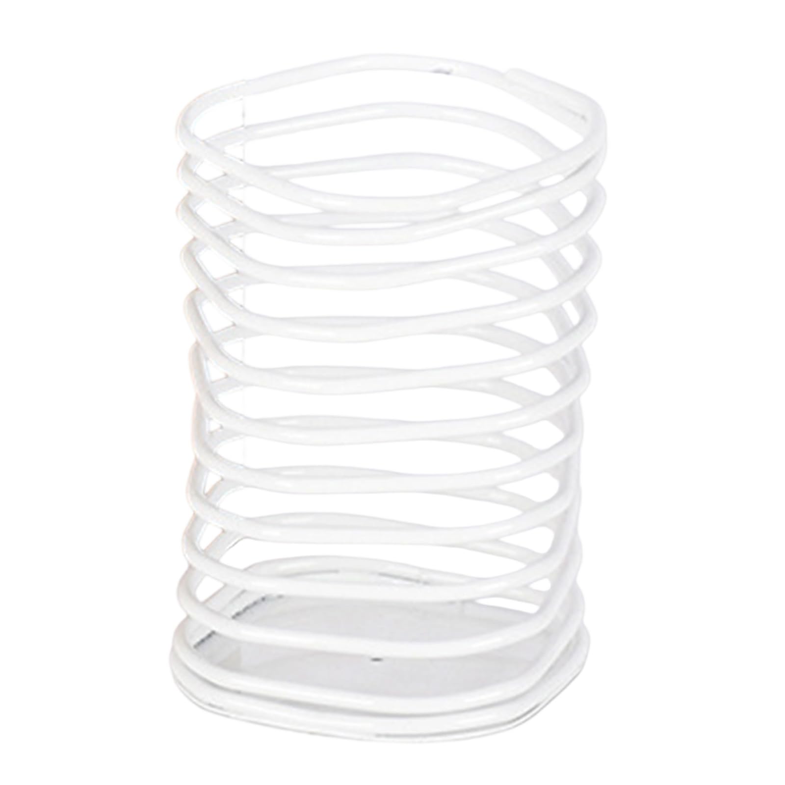 Nucelit Decorative Metal Pen Stand Space Saving Metal Spring Pen Cup Desktop Pencil Organiser Container for Home School Geometric Organiser