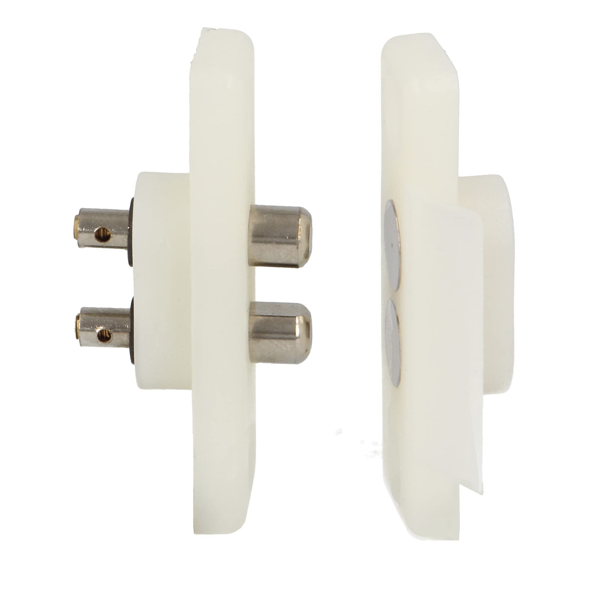 Image secondaire de Connecteur Passe-Courant Amig pour Portes - 2 Bornes en Nylon Blanc