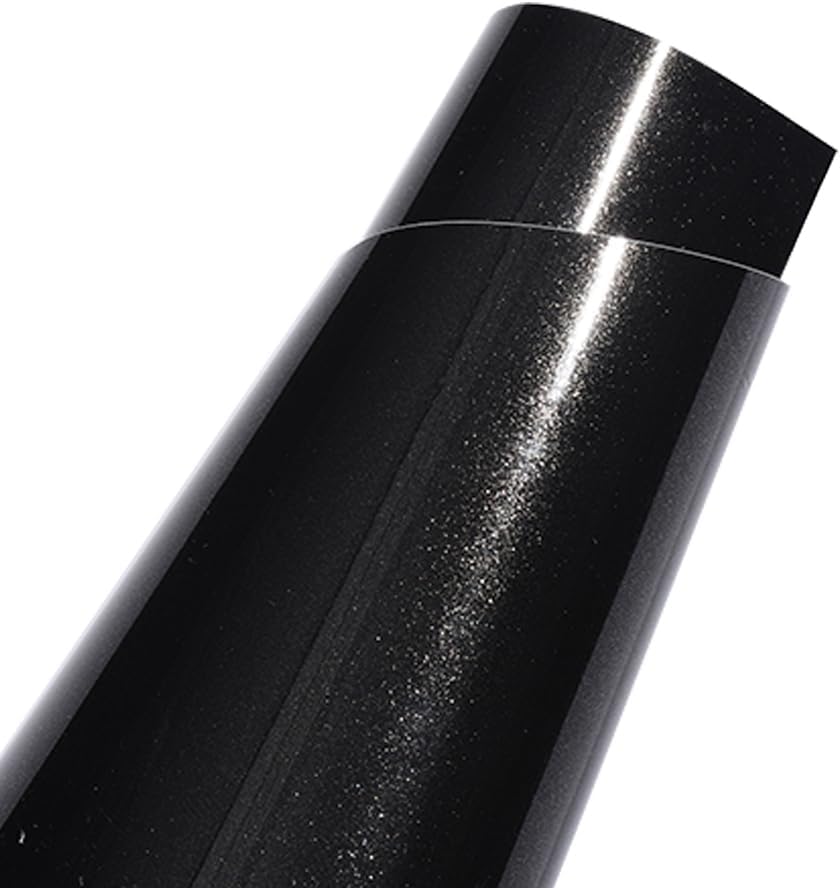 XhuangTech Self-Repair Vinyl Wrap Glossy Black Adhesive Car Body Film Sticker Decal Sheet Roll Air Bubble Release DIY