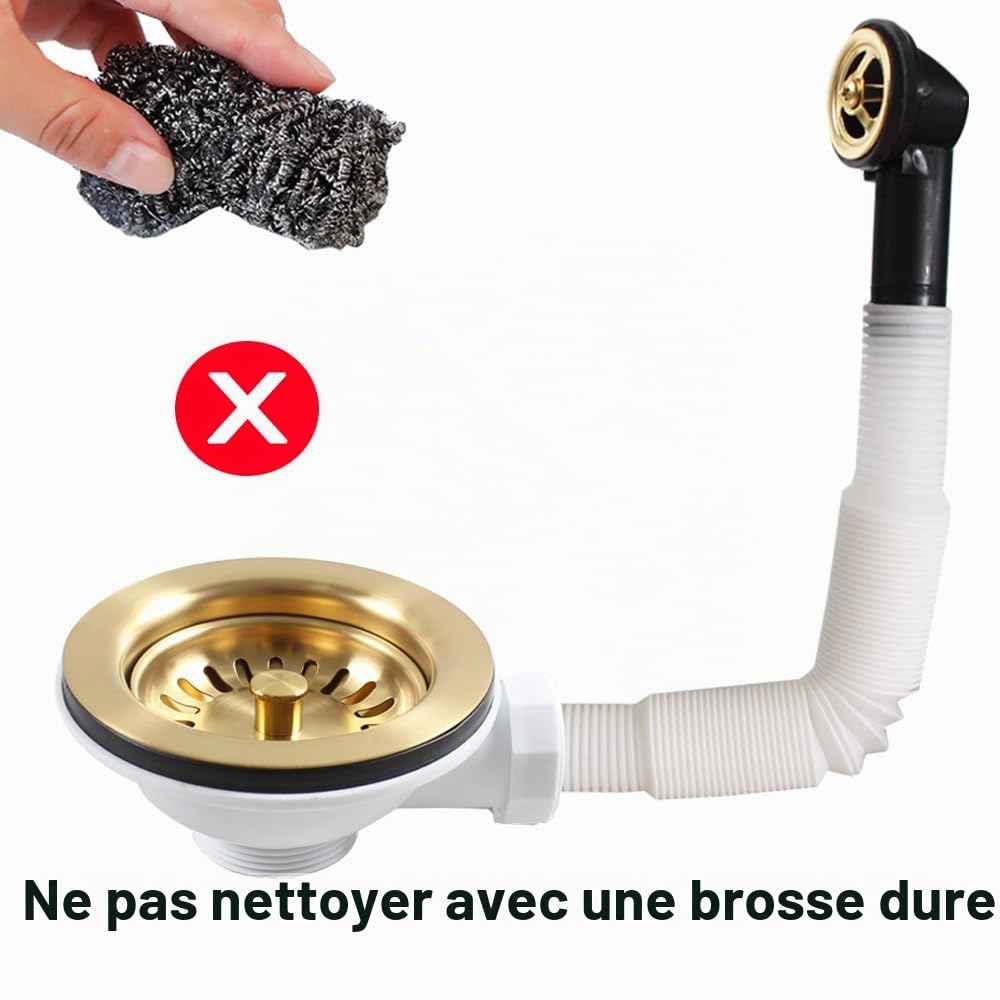 TALEA XK186C061-U Panier d'évier de cuisine Doré brossé