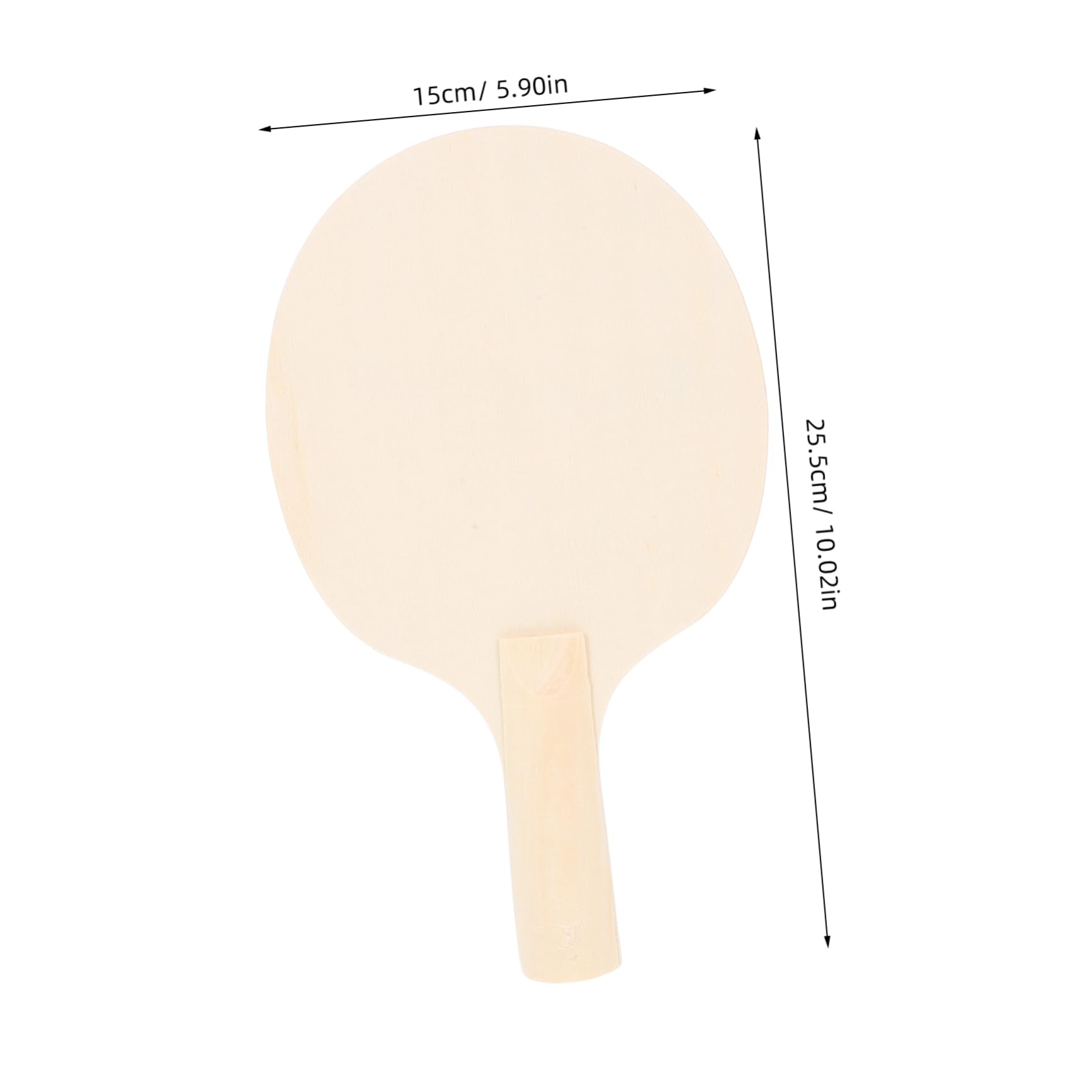 ERINGOGO DIY Table Tennis Racket Kit 4 Unfinished Wooden Paddles Boys and Girls Paddle Set Outdoor Equipment Racquets Blanks Craft Paint