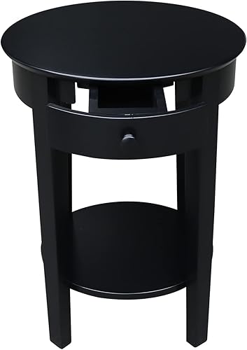 Miniatura 20 de IC International Concepts Phillips - Mesa decorativa con cajón, diseño versátil para sala de estar o dormitorio, construcción de madera resistente,