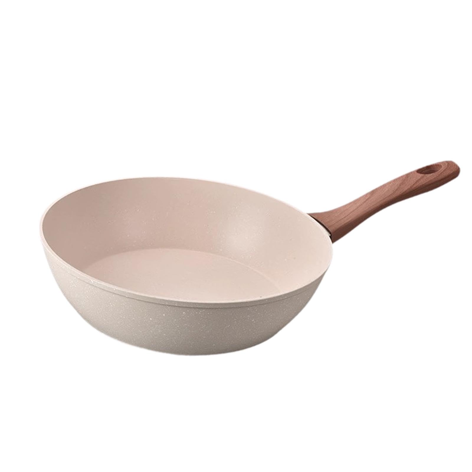 Padella per Friggere, Padella per Saltare, Pentolame Multifunzionale con Manico Ergonomico, Padella Antiaderente, Wok per Tutti, 28x7.6 Cm