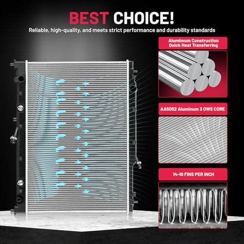Image of BDFHYK 2986 Aluminum Radiator for Mazda CX-9 2007-2015