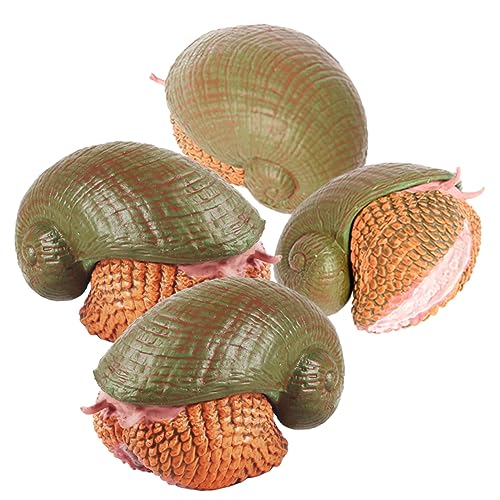 Yardwe 4pezzi Figurina Lumaca Simulata Animale Statuette Lumaca Artificiale Giocattolo Educativo Per Ragazzo Decorazione Da Giardino Scrivania Materiale Plastico Sicuro