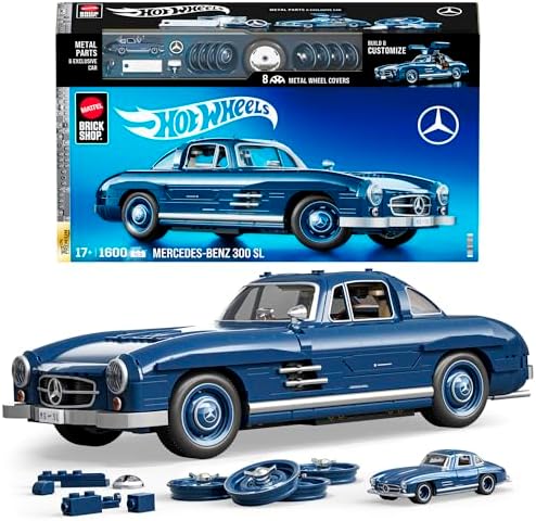 Mattel Brick Shop Hot Wheels Premium Series Mercedes-Benz 300 SL ...