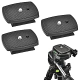 【Lo que obtienes】 - Puedes conseguir 3 mini placas negras de liberación rápida, suficientes para tu uso diario, puedes dárselas a tus amigos amantes de la fotografía, deben estar muy felices.